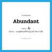 abundant แปลว่า?, คำศัพท์ภาษาอังกฤษ abundant แปลว่า อื้อ ประเภท ADV ตัวอย่าง สวนดุสิตโพลล์ชี้ปริญญาตรี-โทตกงานอื้อ หมวด ADV