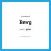 bevy แปลว่า?, คำศัพท์ภาษาอังกฤษ bevy แปลว่า ฝูงนก ประเภท N หมวด N