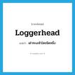 loggerhead แปลว่า?, คำศัพท์ภาษาอังกฤษ loggerhead แปลว่า เต่าทะเลหัวโตชนิดหนึ่ง ประเภท N หมวด N