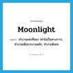 moonlight แปลว่า?, คำศัพท์ภาษาอังกฤษ moonlight แปลว่า ทำงานแห่งที่สอง (คำไม่เป็นทางการ), ทำงานเพิ่มจากงานหลัก, ทำงานพิเศษ ประเภท VI หมวด VI