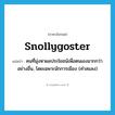 snollygoster แปลว่า?, คำศัพท์ภาษาอังกฤษ snollygoster แปลว่า คนที่มุ่งหาผลประโยชน์เพื่อตนเองมากกว่าอย่างอื่น, โดยเฉพาะนักการเมือง (คำสแลง) ประเภท N หมวด N