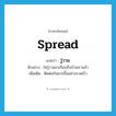 วู่วาม ภาษาอังกฤษ?, คำศัพท์ภาษาอังกฤษ วู่วาม แปลว่า spread ประเภท V ตัวอย่าง ไฟวู่วามมาเกือบถึงบ้านเราแล้ว เพิ่มเติม ติดต่อกันมากขึ้นอย่างรวดเร็ว หมวด V