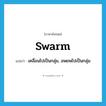 swarm แปลว่า?, คำศัพท์ภาษาอังกฤษ swarm แปลว่า เคลื่อนไปเป็นกลุ่ม, อพยพไปเป็นกลุ่ม ประเภท VI หมวด VI