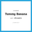 อวัยวะเพศชาย ภาษาอังกฤษ?, คำศัพท์ภาษาอังกฤษ อวัยวะเพศชาย แปลว่า tummy banana ประเภท SL หมวด SL