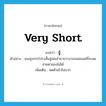 very short แปลว่า?, คำศัพท์ภาษาอังกฤษ very short แปลว่า จู๋ ประเภท ADV ตัวอย่าง เธอนุ่งกระโปรงสั้นจู๋เผยลำขาขาวงามจนผมอดที่จะลดสายตามองไม่ได้ เพิ่มเติม หดตัวเข้าไปมาก หมวด ADV