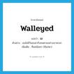 เข ภาษาอังกฤษ?, คำศัพท์ภาษาอังกฤษ เข แปลว่า walleyed ประเภท ADJ ตัวอย่าง เธอไม่มีวันสบตากับคนตาเขอย่างเขาหรอก เพิ่มเติม ที่เหล่น้อยๆ (ใช้แก่ตา) หมวด ADJ